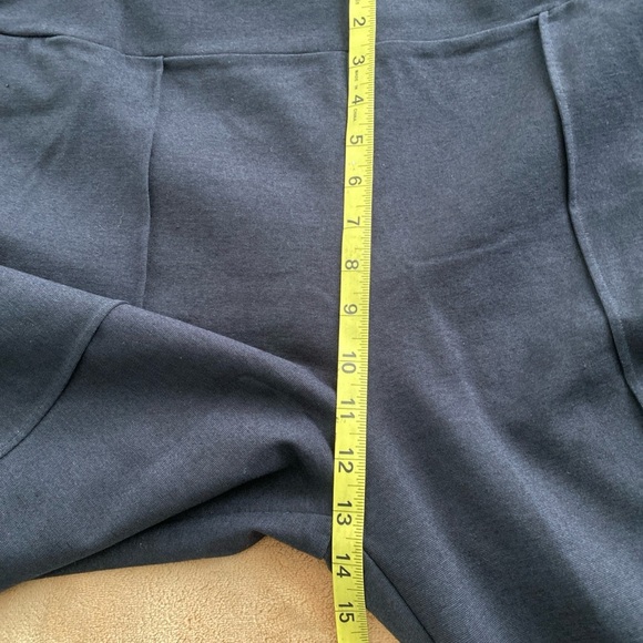 Garnet Hill Comfort Cropped Wide Leg Dark Blue Pants Sz XL.(J-8) - Picture 8 of 11